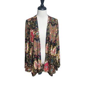 Show Me Your Mumu Long Sleeve Floral Shrug, Tunic Top Small